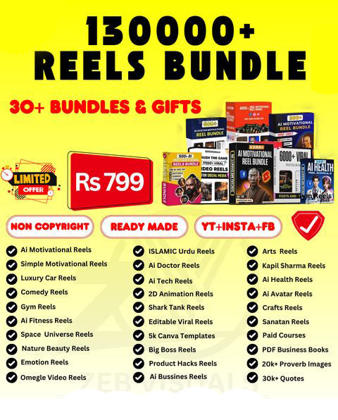 130K Ultimate Mega Reels Bundle With Reselling License