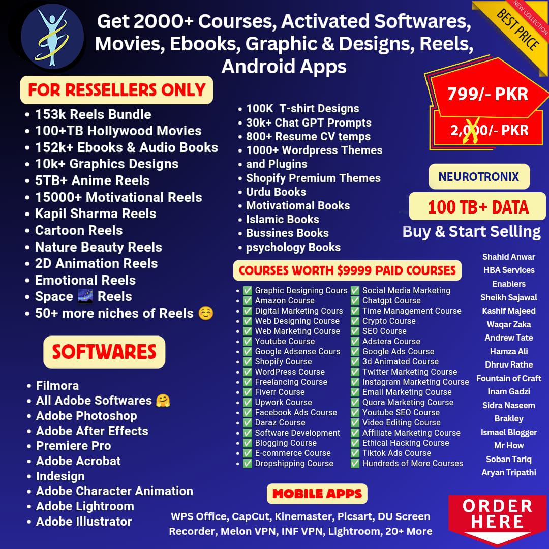 Digital Marketing Mega Bundle with Courses Software and Assets